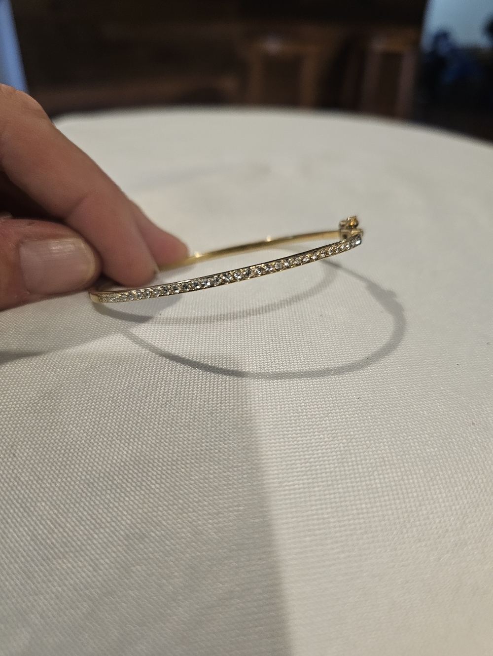 Gold Plated 925 Diamond Bracelet - Women Jewelry